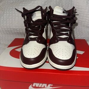 Nike Dunk High Burgundy women size 7